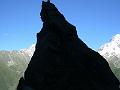 Hamish on 5c route, L'Argentiere 2